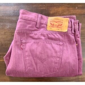 Levi Strauss 501 purple jeans Y2K 46x32